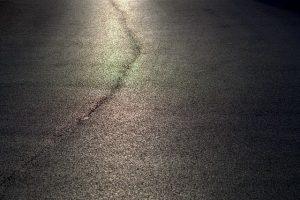 cracked asphalt